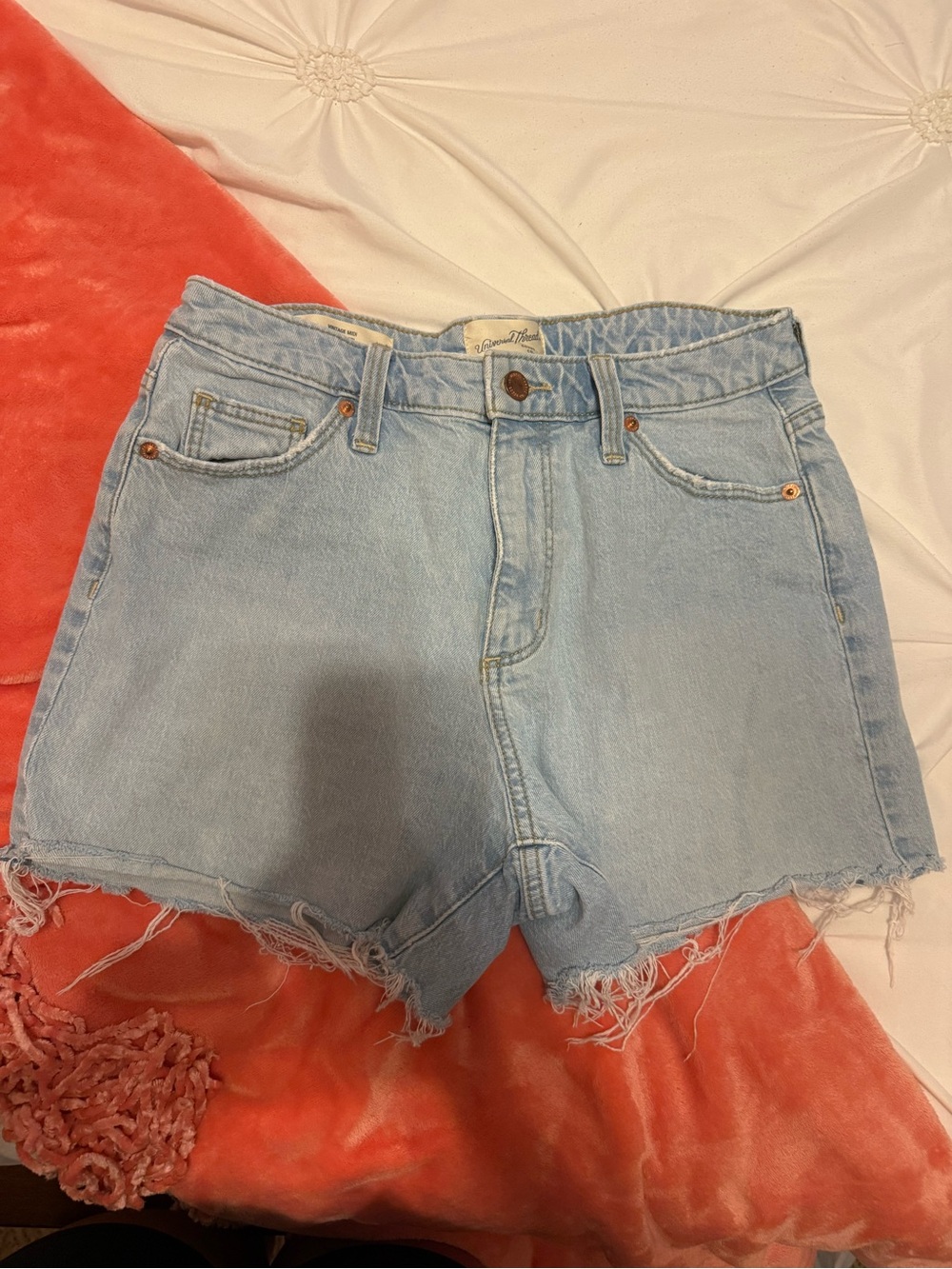 Light Blue Denim Women's High-Rise Shorts